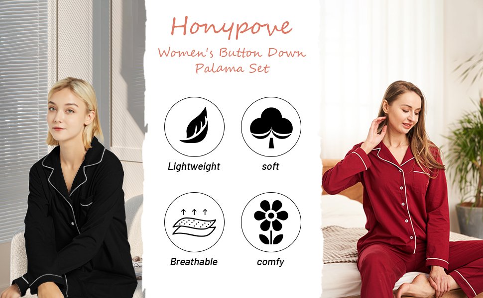 Honypove Cotton Pajama Set