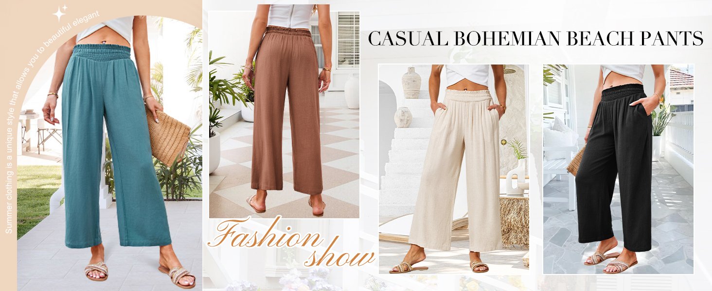 Bohemian casual pants