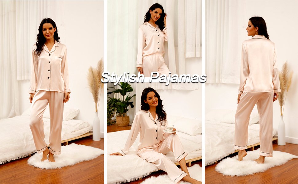 Satin pajama set