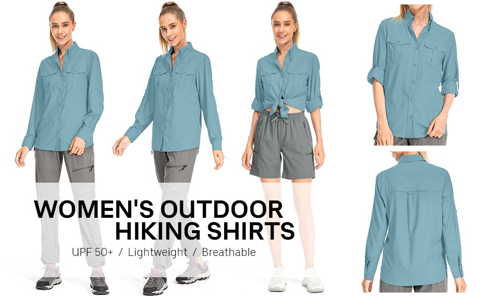 Sleeve shirt for summer hiking and easy outdoor life