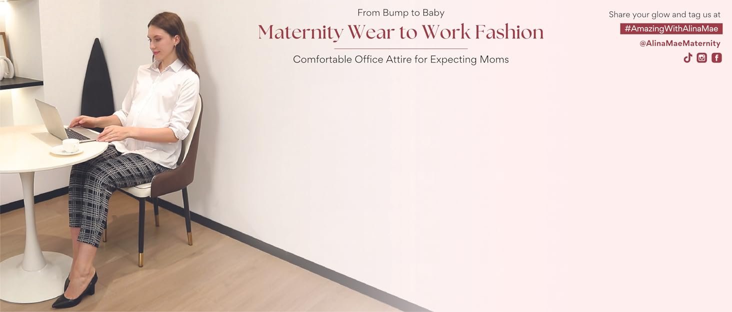 Alina Mae Matgernity Wear to Work Fashion