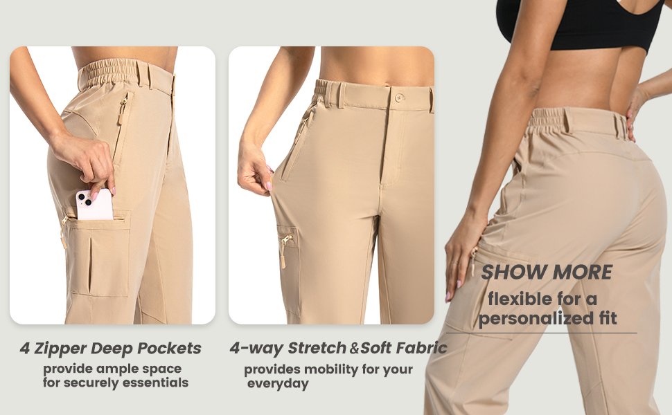 Elastic waist for a comfortable fit